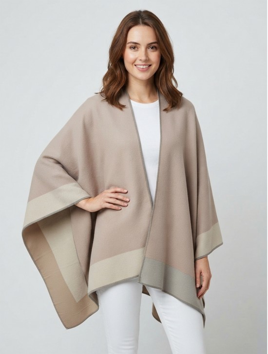 Two-Tone Soft Reversible Cape Two-Tone Soft Reversible Cape